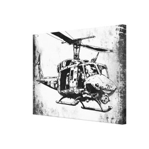 UH-1N Twin Huey Canvas Print