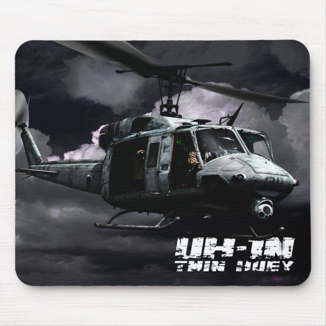 UH-1N Twin Huey Mouse Mat (Front)