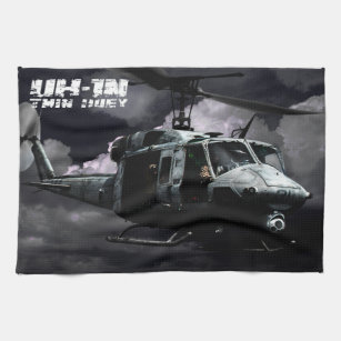 UH-1N Twin Huey Tea Towel