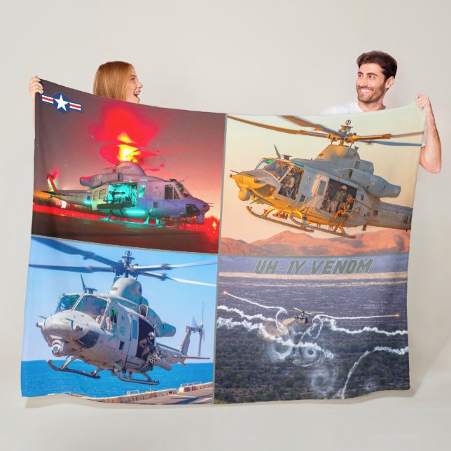 UH-1Y VENOM FLEECE BLANKET (In Situ)