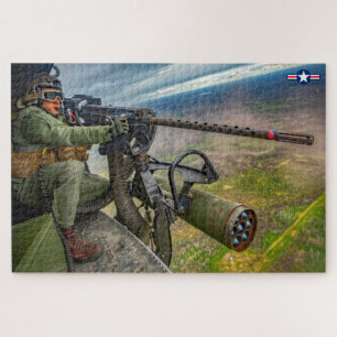 UH-1Y VENOM GUNNER (20x30 INCH) Jigsaw Puzzle