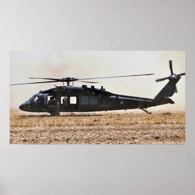UH-60 Black Hawk Helicopter Poster (Front)
