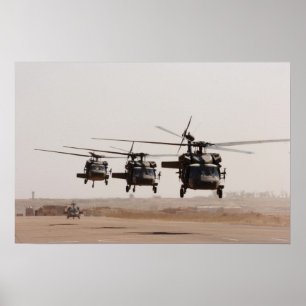 UH-60 Black Hawk Helicopters Poster