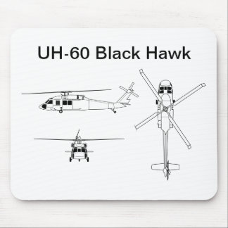 UH-60 Black Hawk Mouse Mat