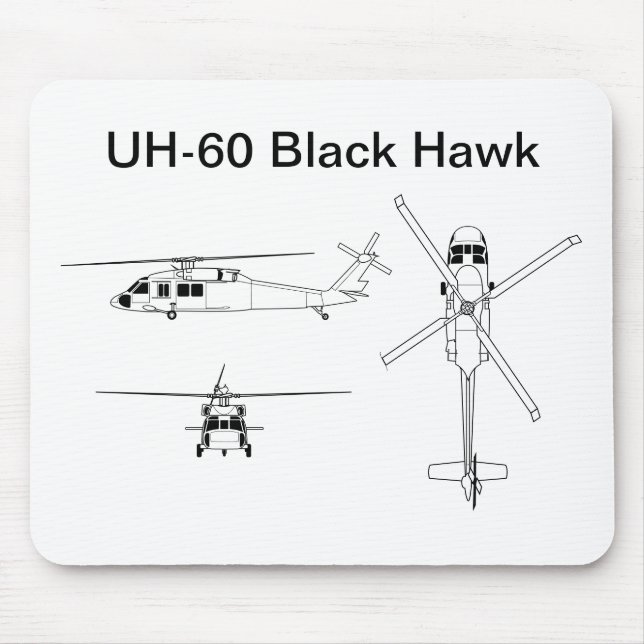 UH-60 Black Hawk Mouse Mat (Front)