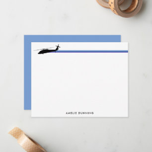 UH-60 BlackHawk Helicopter Striped Card