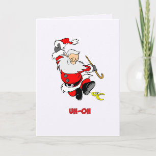 Uh Oh Santa Card