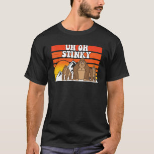 Uh Oh Stinky Cute Monkey For Men Women Animal 1 T-Shirt