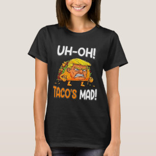 Uh-oh Taco's Mad! - Orange Faced Funny Trump Taco T-Shirt