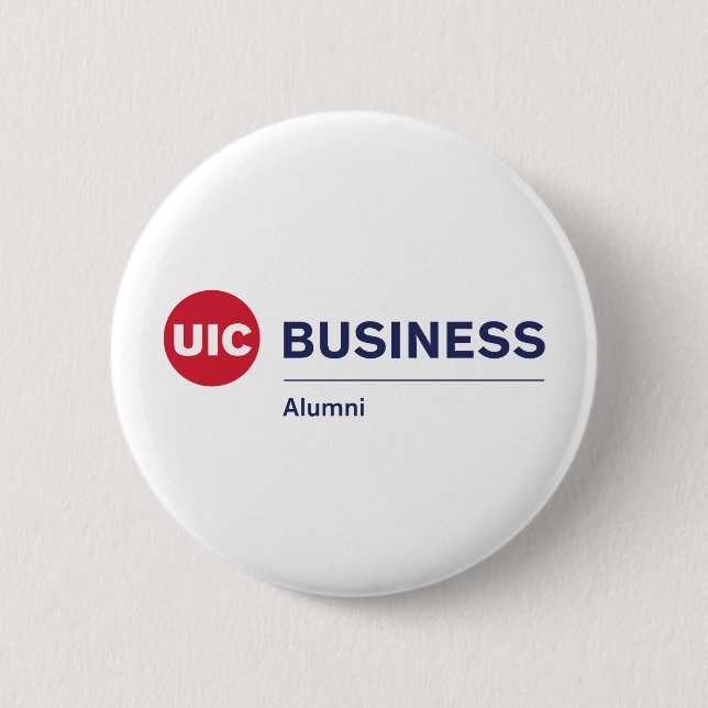  UIC Business Alumni 6 Cm Round Badge (Front)