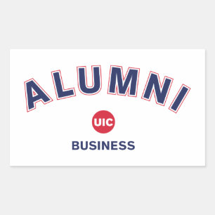 UIC Business Alumni Rectangular Sticker