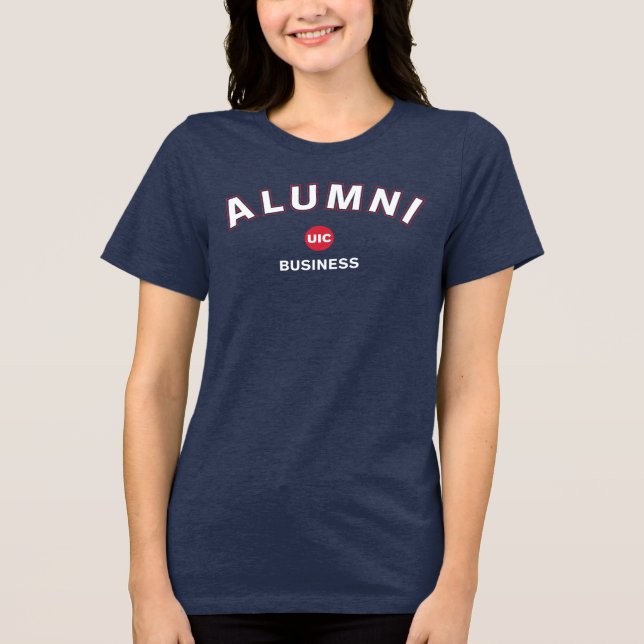 UIC Business Alumni  Tri-Blend Shirt (Front)