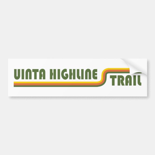 Uinta Highline Trail Utah Bumper Sticker (Front)