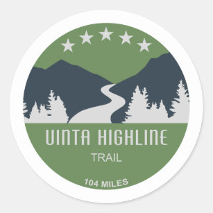 Uinta Highline Trail Utah Classic Round Sticker