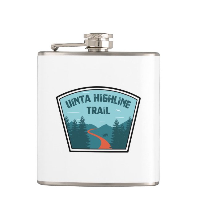 Uinta Highline Trail Utah Hip Flask (Front)