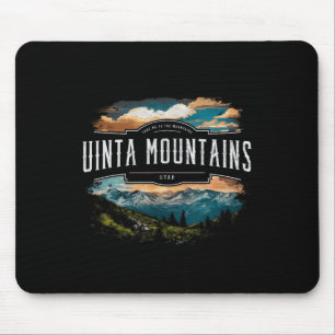 Uinta Mountains Utah Hiking Outdoors Vintage Mouse Mat