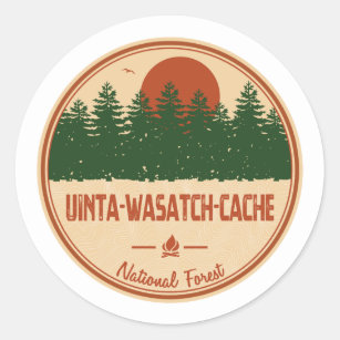 Uinta-Wasatch-Cache National Forest Classic Round Sticker
