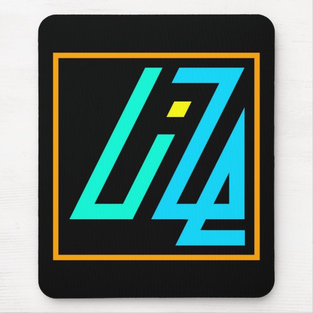 UIZE Mousepad (black, vertical) (Front)