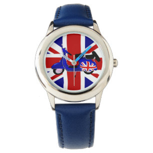UJ Blue Scooter Pop Art Watch