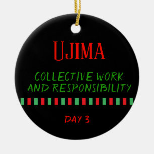 Ujima - Kwanzaa Day 3   Ornament