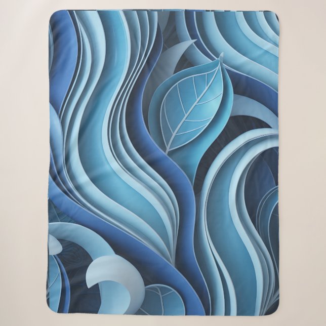 Ujung Padang Wave Relief Sherpa Blanket (Front)