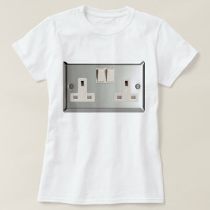 UK AC BS 1363 Plug Socket [British Standard] T-Shirt