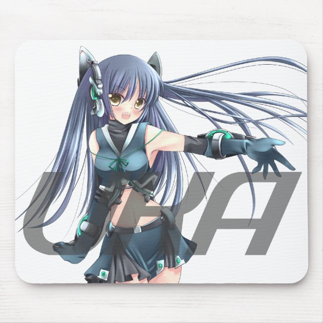 UK Anime Network white mouse pad (Front)