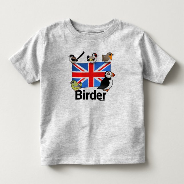 UK Birder Toddler T-Shirt (Front)