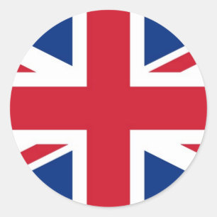 UK Britain Royal Union Jack Flag Classic Round Sticker