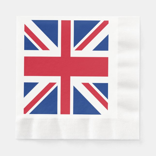 UK Britain Royal Union Jack Flag Napkin (Front)