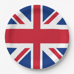 UK Britain Royal Union Jack Flag Paper Plate