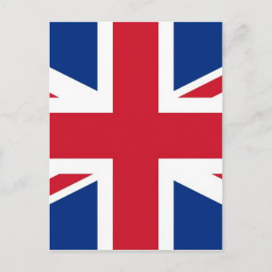 UK Britain Royal Union Jack Flag Postcard