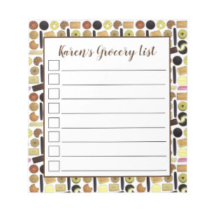 UK British Biscuits Shortbread Rich Tea Digestives Notepad