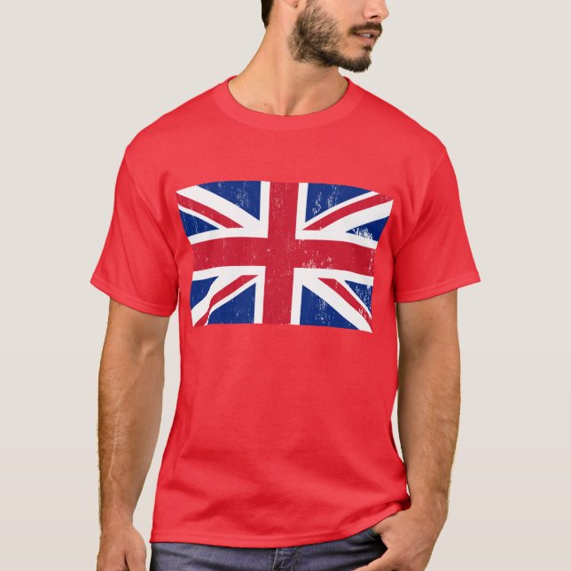 UK British Great Britain England English Flag T-Shirt (Front)