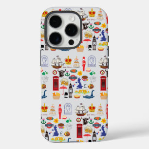 UK British Symbols iPhone 16 Pro Case