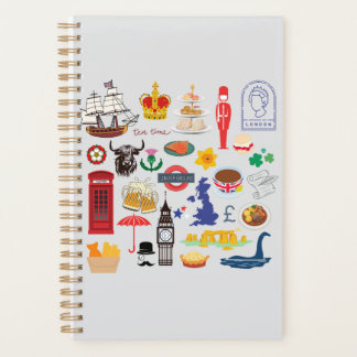 UK British Symbols Planner