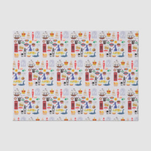  UK British Symbols Tissue Paper