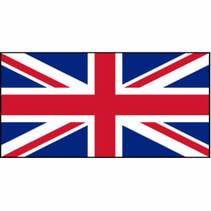 UK British Union Jack Flag Standing Photo Sculpture