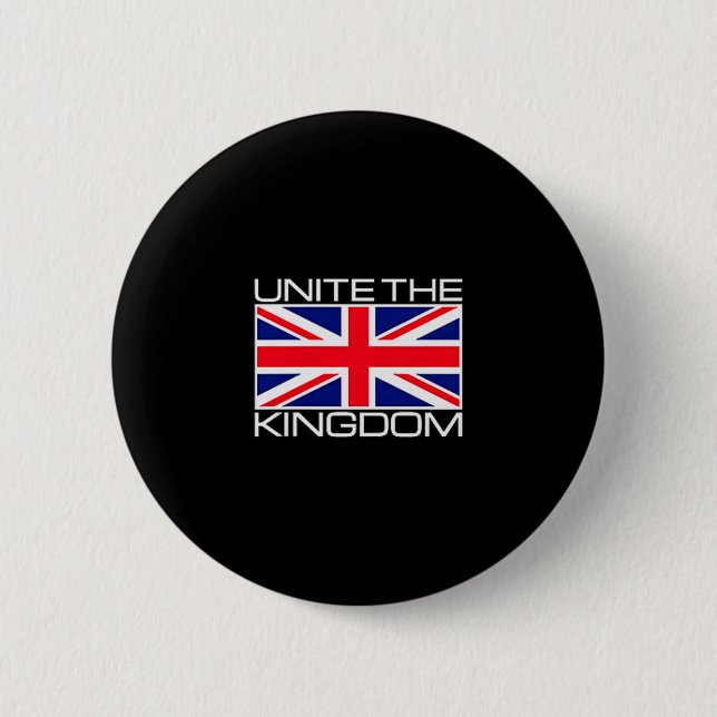 Uk British Union Jack Flag Unite The Kingdom  6 Cm Round Badge (Front)