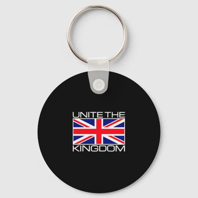 Uk British Union Jack Flag Unite The Kingdom  Key Ring (Front)
