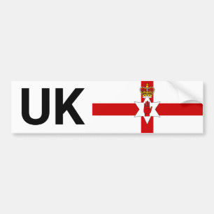 UK Car Sticker & North Ireland travel abroad