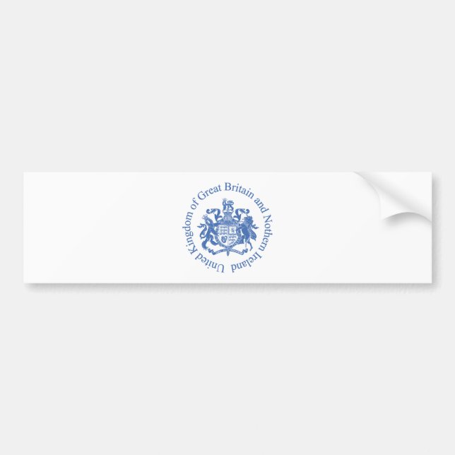 UK coat of arms Bumper Sticker (Front)