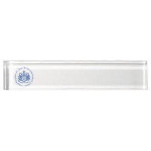 UK coat of arms Nameplate
