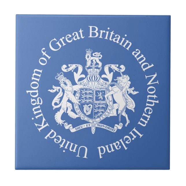 UK coat of arms Tile (Front)