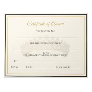 UK Crown Certificates-Award Notepad