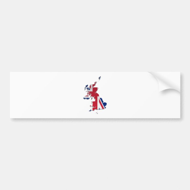 UK & Crown Dependencies Flag Map_3 Bumper Sticker (Front)