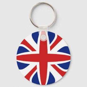 UK Fisheye Flag Keychain