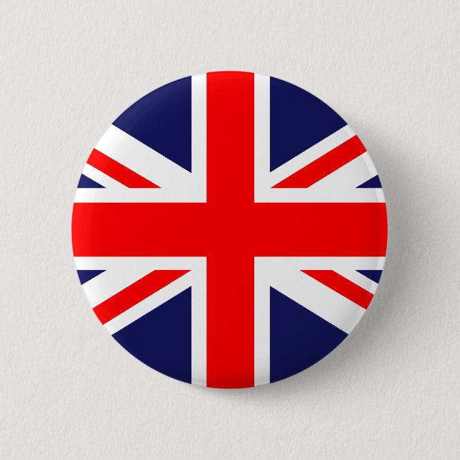 UK Flag 6 Cm Round Badge (Front)