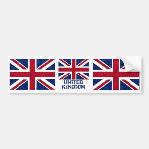UK FLAG BUMPER STICKER