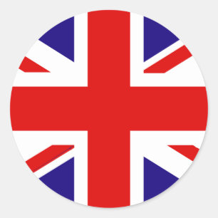 UK Flag Classic Round Sticker